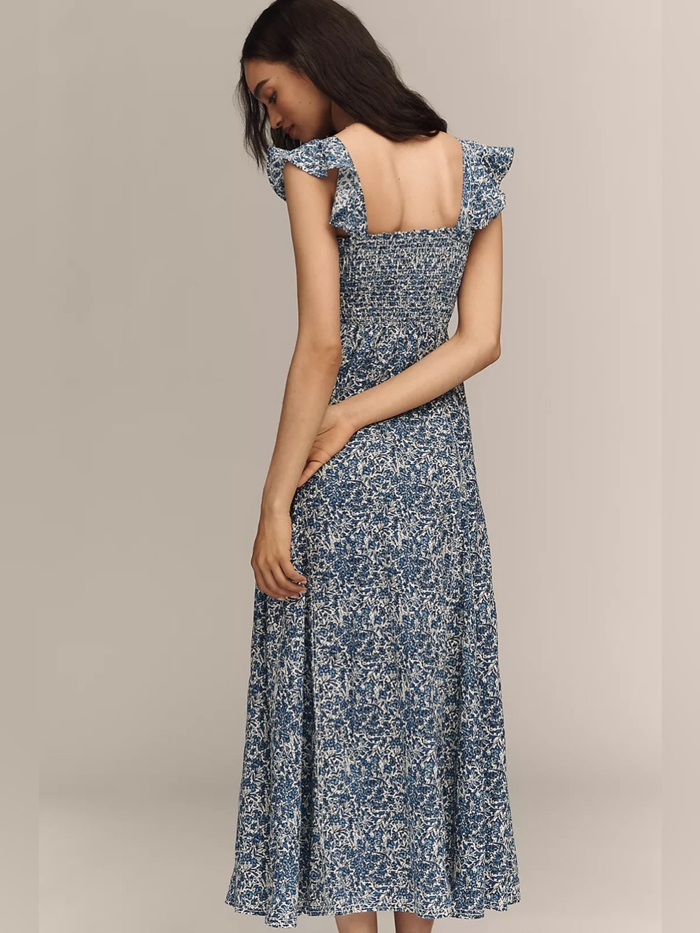 Pilcro Cotton Buttondown Midi Dress - Picture 2 of 8